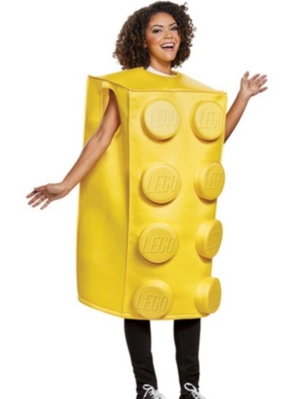 Lego Bright Yellow Brick Costume for Adults size SM BRAND NEW